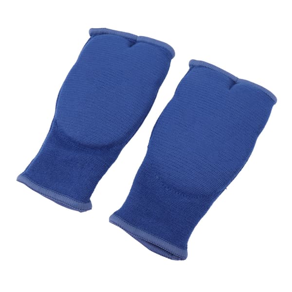 Interna boxningshandlindor med halkfria gelfingrar, nylon, för män och kvinnor, blå, medium