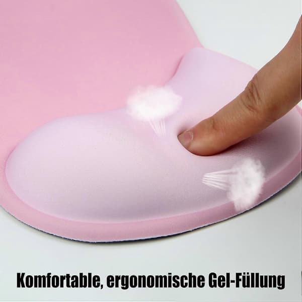 Musemåtte med håndledsstøtte, ergonomisk gel-musemåtte, gaming-musemåtte, musehåndledsstøtte med