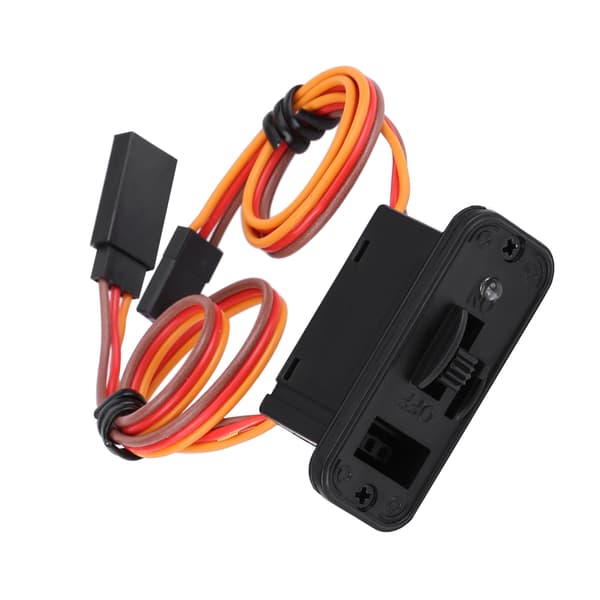 RC JR-bryter med LED for mottaker, robust RC-bryter, høykvalitetsmateriale 12A 6-12V