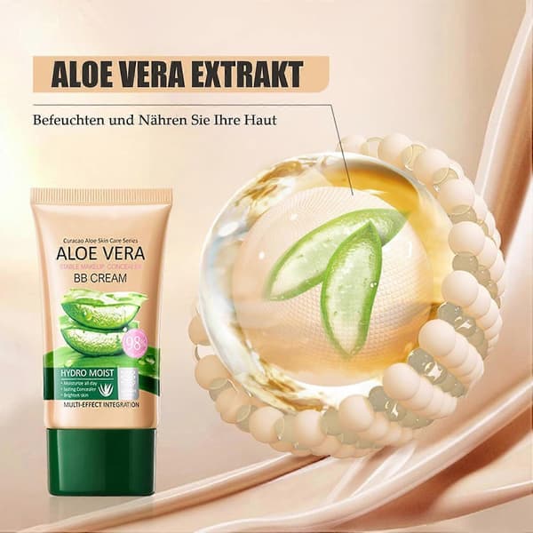 BB-kräm, tonad dagkräm med aloe vera, vattentät återfuktande foundation