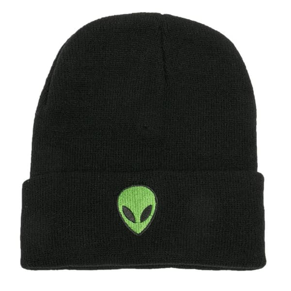 Varm strikket vinterlue med elastisk broderi, unisex, for menn og kvinner