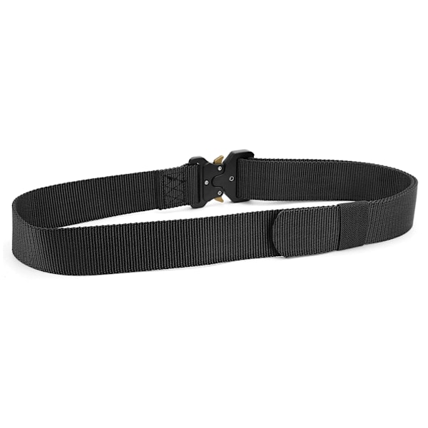 Multifunktionelt nylon taljebælte til camping, klatring, udendørs aktiviteter, unisex, sort