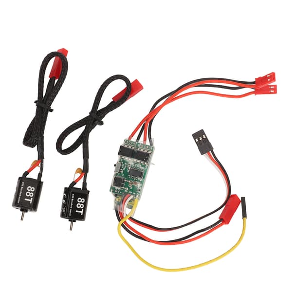 10A Toveis Dobbel Børste ESC Hastighetskontroll for RC 88T Tankskipmodell
