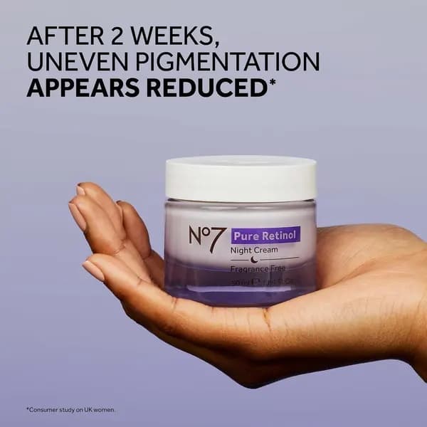 7 Pure Retinol Night Cream, 50 ml | Collagen-Stimulating Formula, Visibly Smooths, Plumps and Fir...