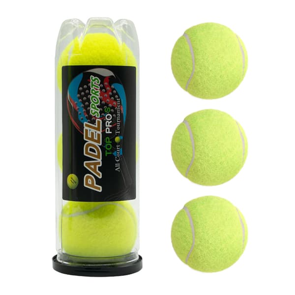 Padelbollar, 3 enheter, högt studs, för träning och professionella turneringar
