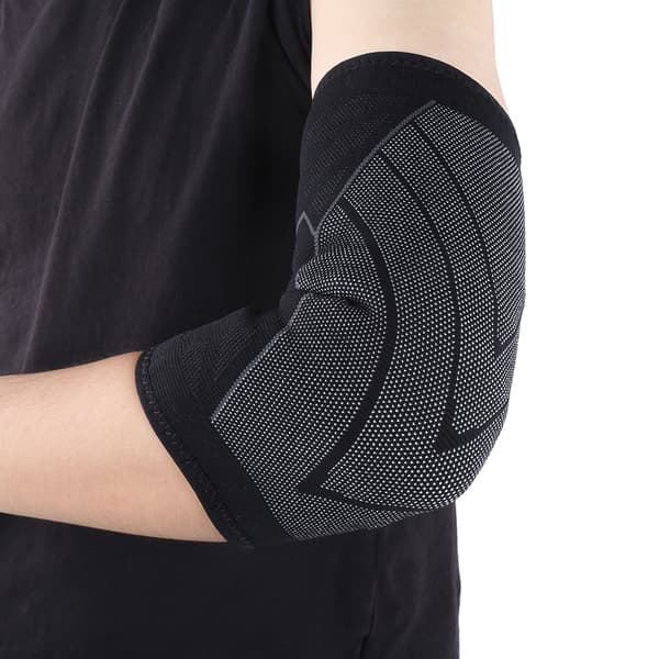 2 st elastiskt armbågsskydd i nylon 3D andningsbart tyg för tävlingssporter XL