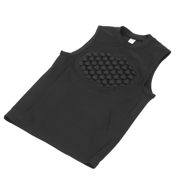Kompresjonsvest/skjorte for ungdom med polstring for sport