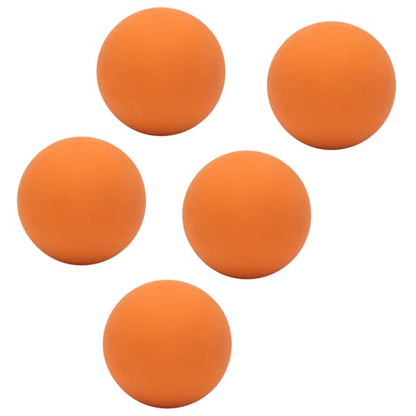 5 st 6 cm gummiboll – säker, miljövänlig för handträning, simbassänger, stränder – orange