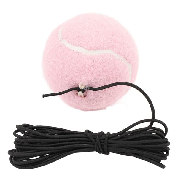 Tennisträningsboll med rep, individuell träning för utomhusaktiviteter, rosa
