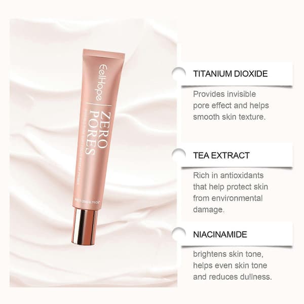 Eelhope makeupbase, en makeupbase, der oplyser huden og giver en naturlig glød.