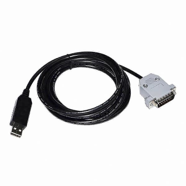 1,8-meters USB til D-SUB 15-pinners DB15 hann RS232 seriell adapterkabel, egnet for kompatible enheter.