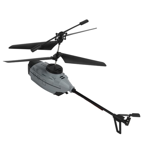 Fjärrstyrd helikopter med automatisk hinderundvikande, dubbla 4K-kameror, 3 batterier, grå