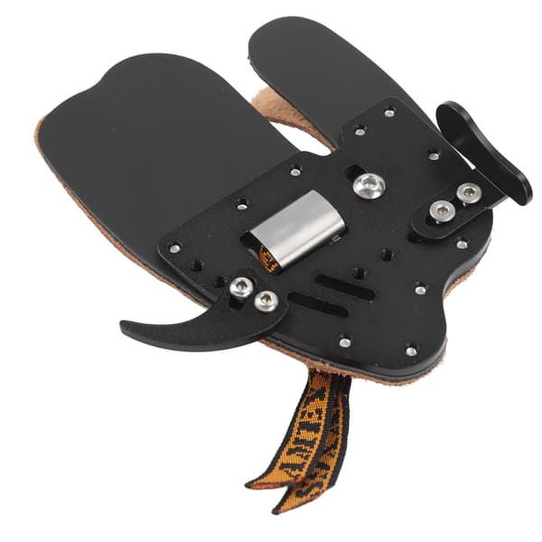 Fingerskydd för recurvebåge, ergonomisk design, halkfri, äkta läder, XL