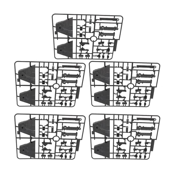 Sæt med 5 stabile ABS actionfigurstandere til SD BB RG HG 1/144 skalamodeller - sort