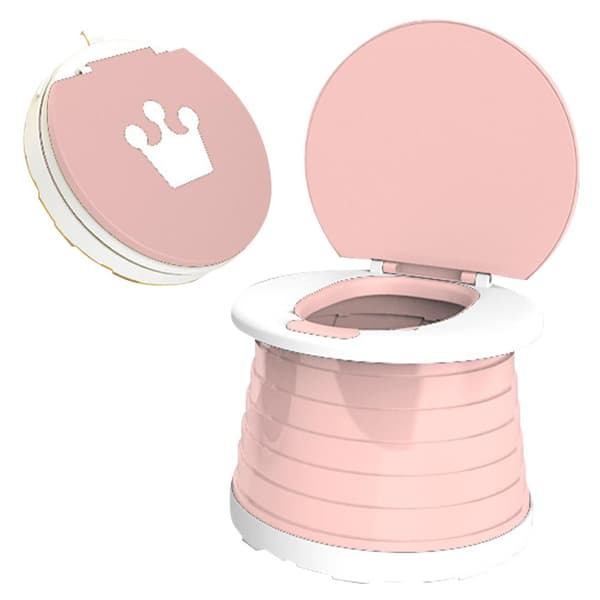 Sammenklappeligt bærbart lugtfrit sæde til babyer Børn Træning Rejse Camping Pink/Grøn/Blå