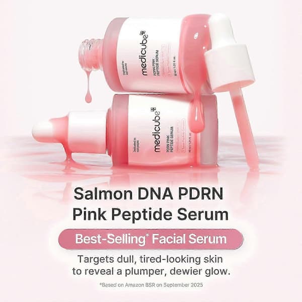 Med Pink Peptide Essence Liquid: Återfuktar, stramar upp, förbättrar ojämn hudton - XWD