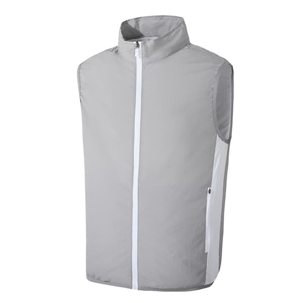 Kyltröja med fläkt, 3 hastigheter, bekväm att bära, sommar, grå 2XL