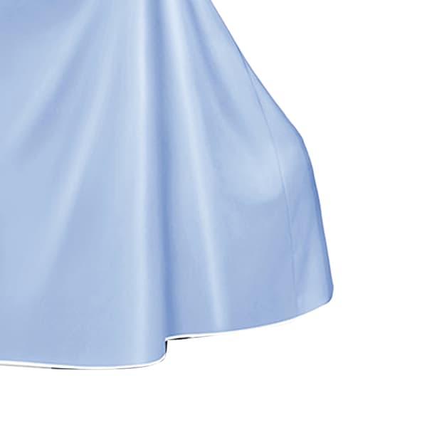 Lang genanvendelig PVC elcykel regnslag, fuld beskyttelse, blå, 3XL