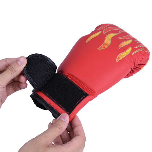 Boxhandskar för barn Muay Thai Kickboxning Sparring Boxningssäck PU Röd
