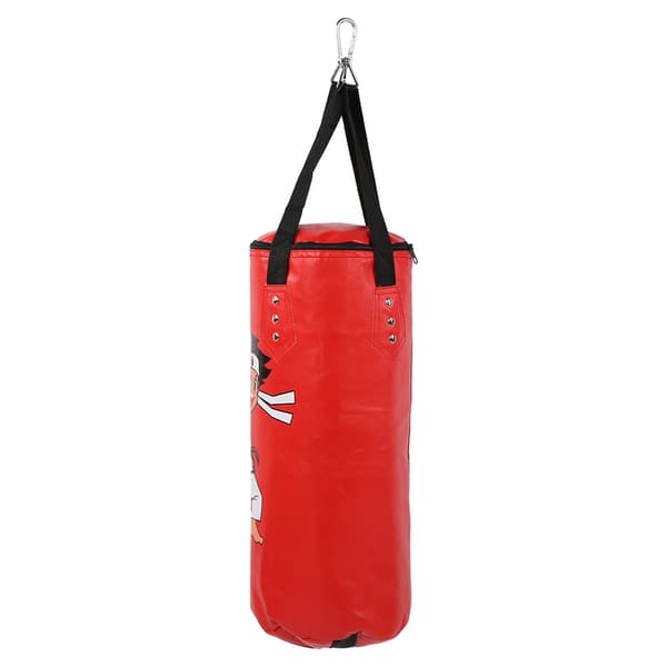 Barns hängande boxningssäck 60cm PU för barn Muay Thai träning röd