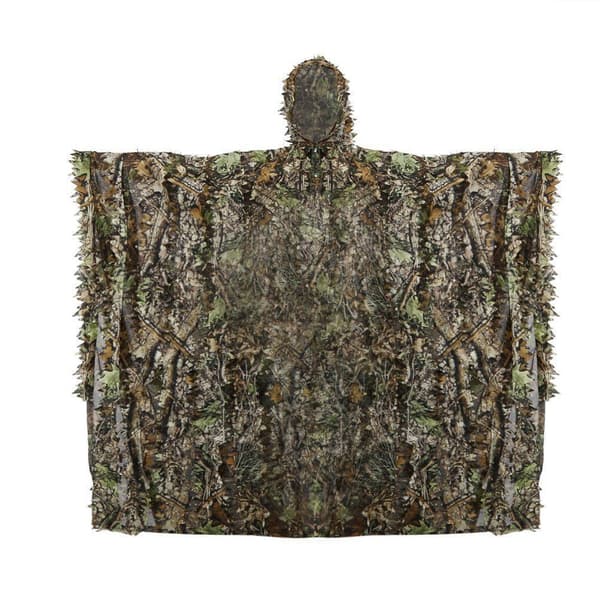 3D Camouflage Ghillie-dragt til mænds jagt, laserskåret stereoversion, polyestermateriale