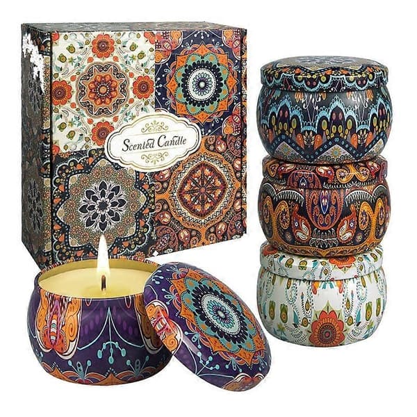 Doftljus presentset - 4-pack ljus presentset, perfekta presenter till mamma