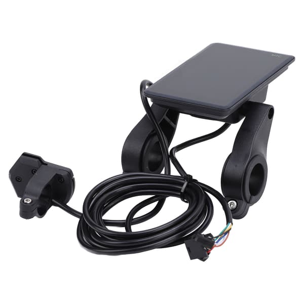 LCD-kontrolpanel til elcykelstyr 22,2 mm 24V 36V 48V 60V Universal