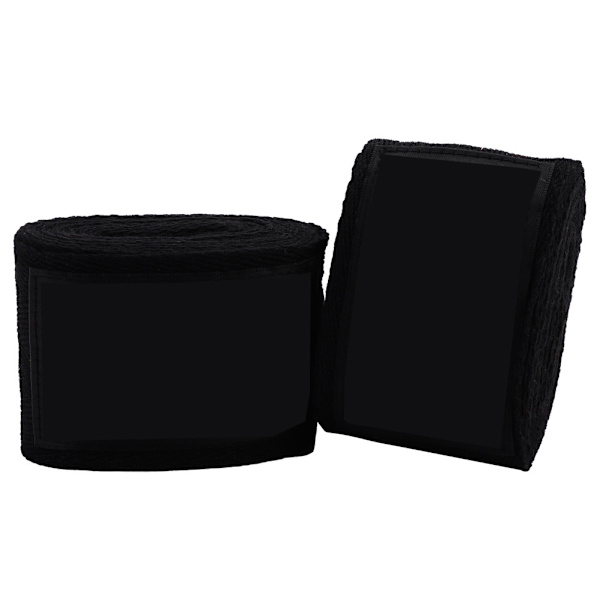 Elastiske håndbind for boksing, kickboksing, Muay Thai (svart)