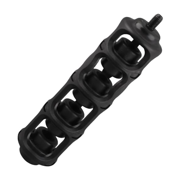 6-tommer universal buestabilisator i nylon og gummi med vibrationsdæmper