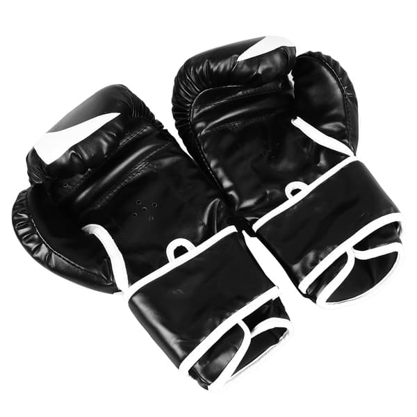 10 oz svarta träningsboxhandskar för män och kvinnor med PU-material