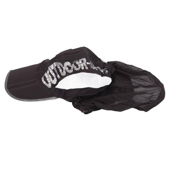 Sammenleggbar solhatt, unisex, solbeskyttelse, for utendørsaktiviteter, grå