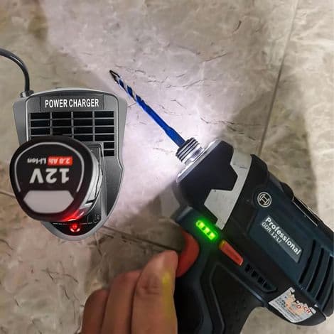 Stykk lader for Bosch 10.8V-12V AL1115CV litiumbatterilader, hurtiglader for Bosch, EU-plugg