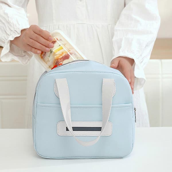 Bærbar lunsjpose, isolert kjølebag, matboks, søt isolert bag, matoppbevaringsboks, unisex.