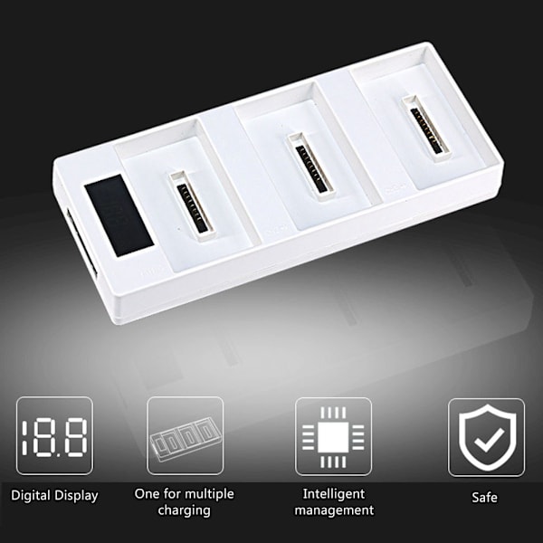 Intelligent Digital Multi-opladningshub til DJI Phantom 4 Dronebatterier RC-tilbehør