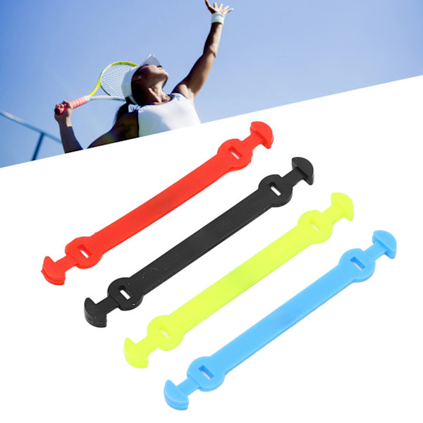 Silikonvibrationsdämpare för tennisracketar, lång stötdämpare för strängar