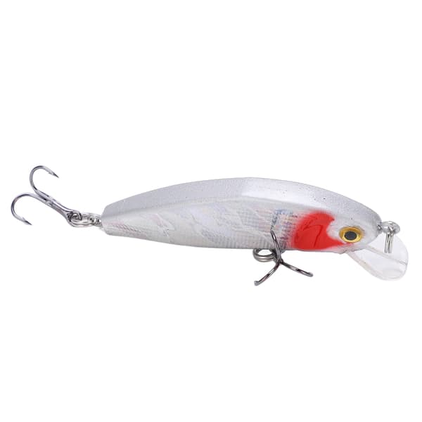 Fiskedrag med krok, explosiv färg, 5 cm, för sötvatten och saltvatten, Mini Swimbaits ABS