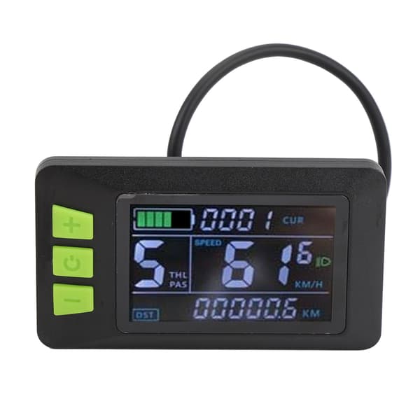 LCD-display til el-løbehjul, 6-bens kontrolpanel, vandafvisende, 24V-60V