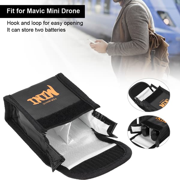 Eksplosjonssikker litiumbatteribeskyttelsespose for Mavic Mini Drone, sikker oppbevaring