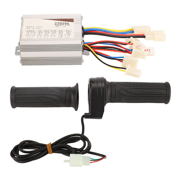 Elcykel Controller og Gasgreb Sæt 24V 500W i Aluminiumslegering