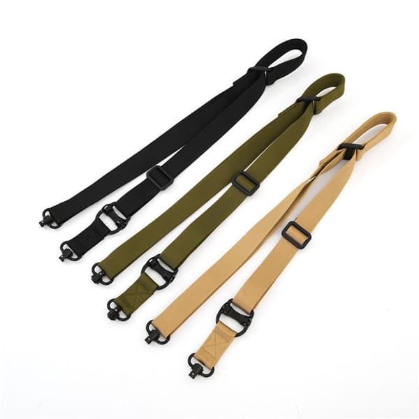 QD Sling Nylon 2 Point Quick Adjustment Sling med QD Swivel och Rail Mount för Gevär
