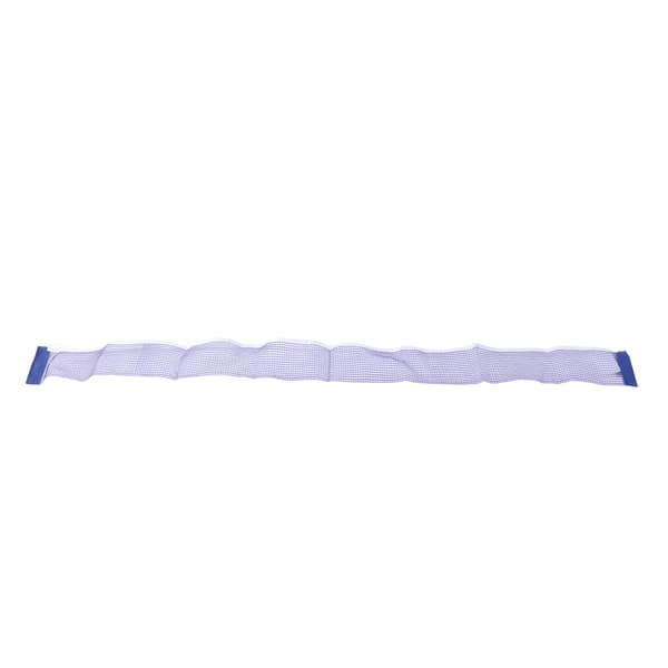Bordtennisnett 180 cm blått med 2 jernstøtter i polyester for voksne og barn