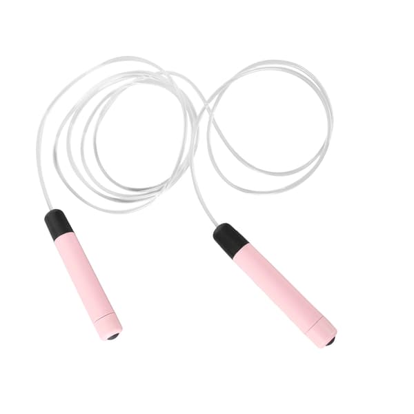 Letvægts Ergonomisk RGB LED Sjippetov til Børn og Voksne - Pink