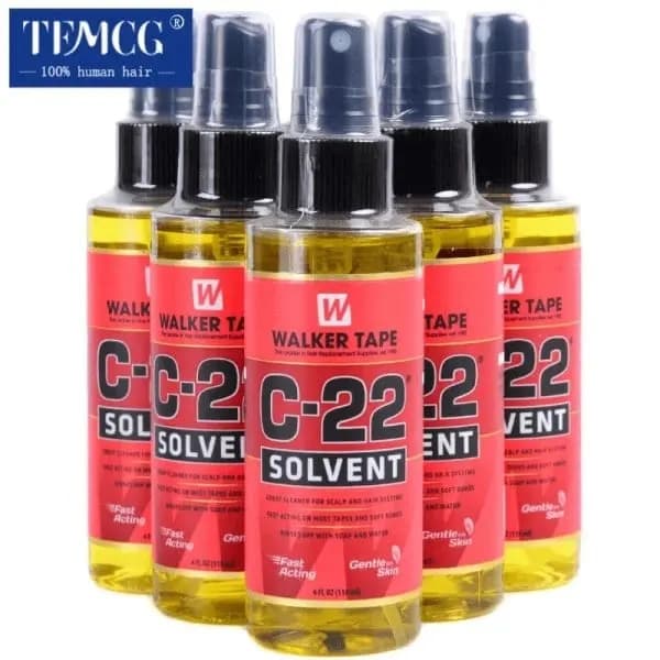 Walker Tape 4FL.OZ (118ml) C-22 Hårfjernelsestape, velegnet til parykker/hårforlængelser/stærk dobbeltklæbende tape, 1 flaske.