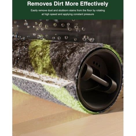 Sæt med 4 Chuancheng 705 ruller til iRobot Roomba Max 705 Combo/Max 706 Combo robotstøvsuger - Vaskbar mikrofiberrulle - Reservedel