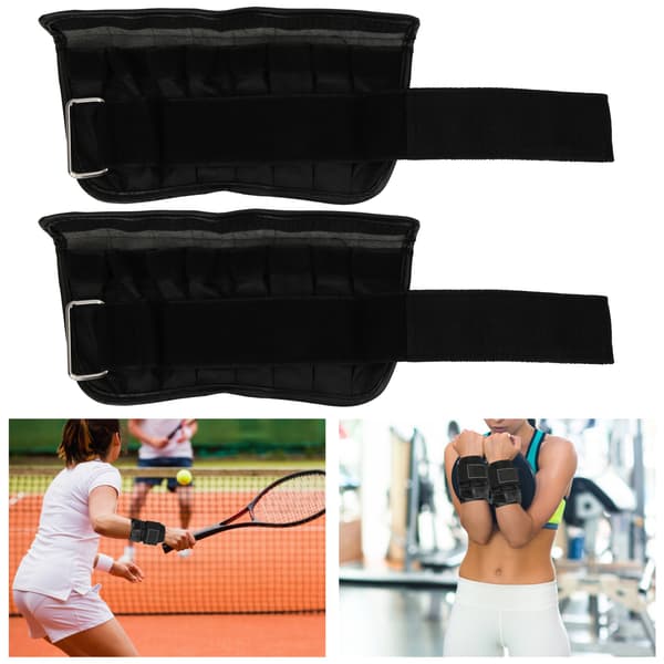 2 st justerbar handledsviktsväska 1-4 kg PU-läder boxning träningsutrustning