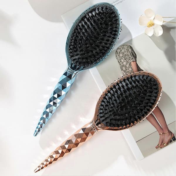 Våd og tør paddlebørste - ventileret design - velegnet til føntørring og styling.