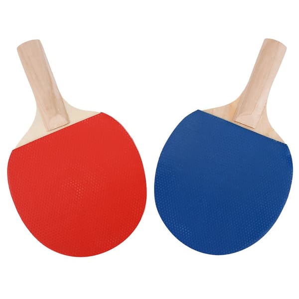 Bärbart bordtennisnätset med racketar och bollar, pingistillbehör