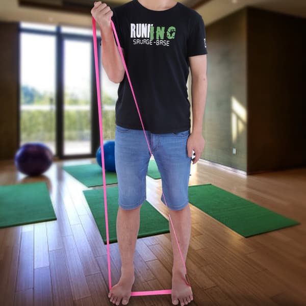 Yoga Loop Modstandsbånd til Styrke- og Konditionstræning, 1,3 cm Bred (Pink)