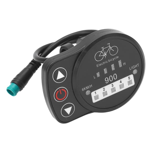 LED-måler til 36V 48V elcykel med hastighedsvisning, batteri, forlygte, kompatibel med KT-controller