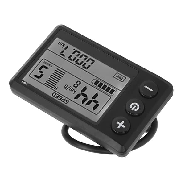 LCD-display Elscooter S866 24V 36V 48V 60V Kontrollpanel Vattentålig 6 stift